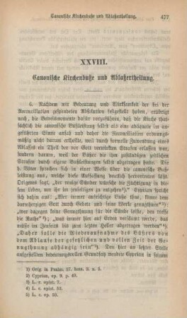 477-502 Canonische Kirchenbuße und Ablaßertheilung : Fortsetzung