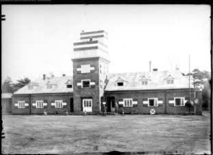 Dresden, Flugplatz Heller, Flughafengebäude, Bodenaufnahme