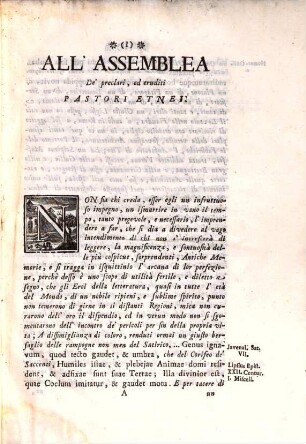 Del ginnasio ed anfiteatro di Catania tra scorsiva dissamina