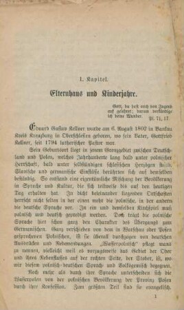 1. Kapitel. Elternhaus und Kinderjahre