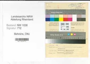 Entnazifizierung Otto Behrens , geb. 25.09.1896 (Bankbeamter)