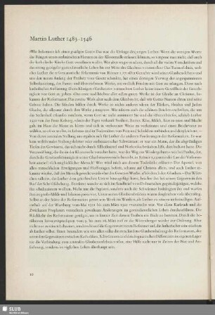 Martin Luther 1483-1546