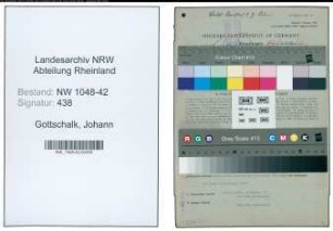 Entnazifizierung Johann Gottschalk , geb. 01.06.1897 (Portier)