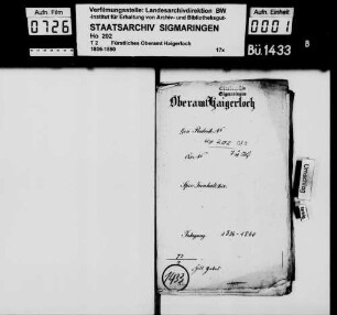 Haigerloch: Steuerschulden des Israeliten Jakob Hilb