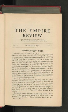 Vol. I. February 1901. No. 1.
