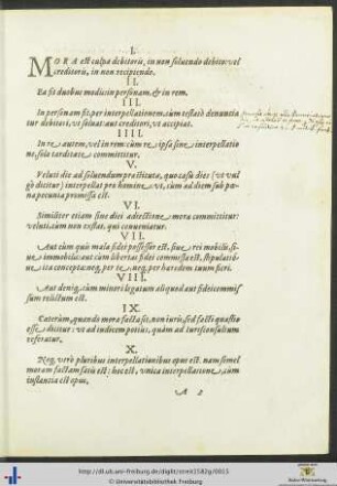 Disputatio De Mora