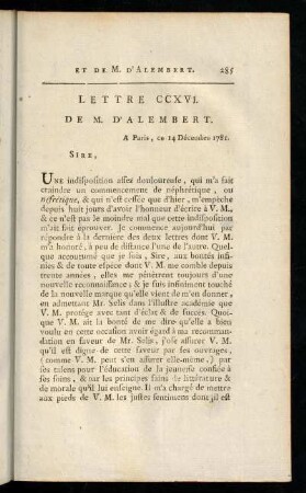 285-295, Lettre CCXVI.-CCXIX.