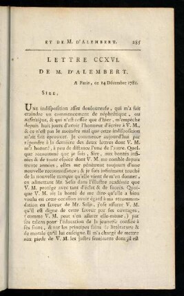 285-295, Lettre CCXVI.-CCXIX.