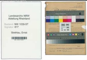 Entnazifizierung Ernst Strehlau , geb. 05.05.1888 (Reisevertreter)