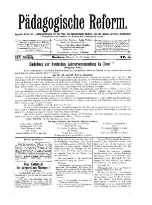 Einladung zur Deutschen Lehrerversammlung in Chen (Pfingsten 1902)