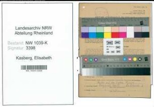 Entnazifizierung Elisabeth Kasberg , geb. 13.04.1916 (Arbeiterin)