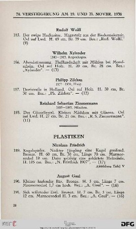 Plastiken (Nr.189-196)