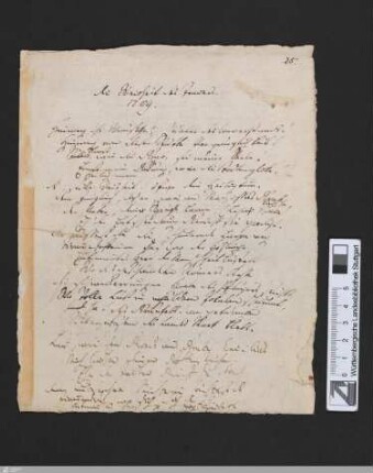 Die Weisheit des Traurers - Cod.poet.et.phil.fol.63,I,25 : [StA 1,97/398]