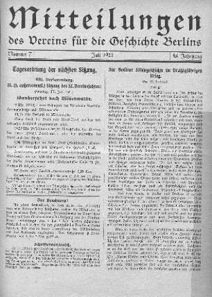 Zur Berliner Sittengeschichte im Dreißigjährigen Krieg