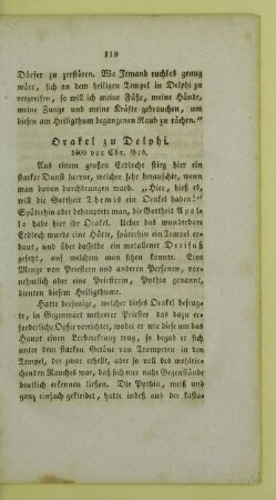 Orakel zu Delphi