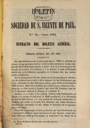 Boletín de la Sociedad de San Vicente de Paul. 7, 7. 1862