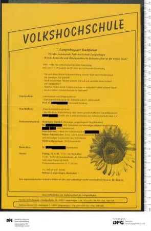 Beilage zum Ferienprogramm 1999