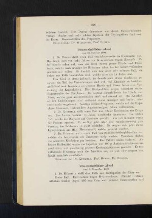 Wissenschaftlicher Abend vom 3. November 1900.