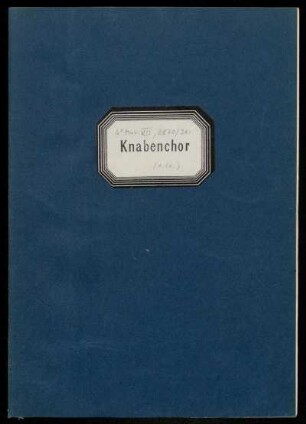 Knabenchor: Luther in Worms. Knabenchor