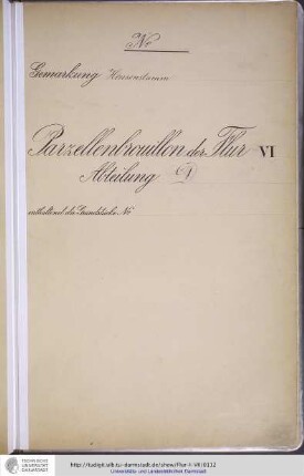 No. 37 Gemarkung Heusenstamm, Flur VI, Abteilung D