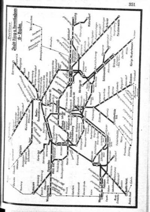 Karte: Berliner Stadt-Ring- u. Vorortbahnen S-Bahn
