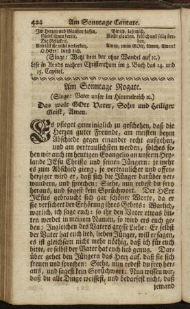 Am Sonntage Rogate