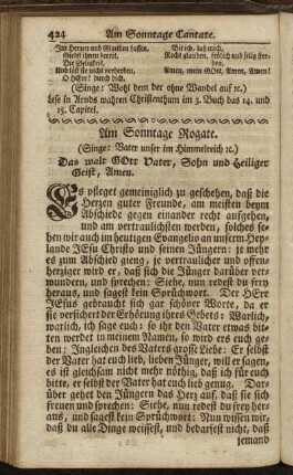 Am Sonntage Rogate