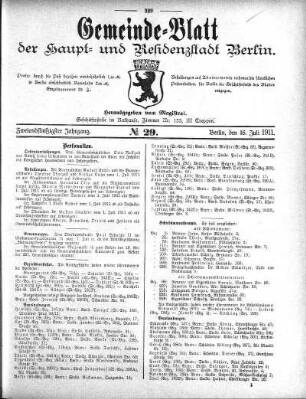 1911,29: No. 29, 16. Juli 1911