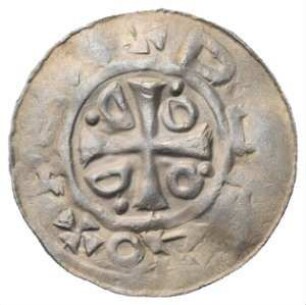 Fundmünze, Otto-Adelheid-Pfennig, ohne Jahr, bis Ende 11. Jh. geprägt