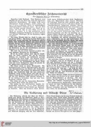 N.F. 3.1923 S.125: Expressionistischer Zeichenunterricht
