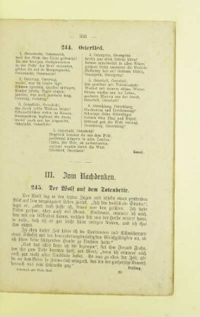 III. Zum Nachdenken