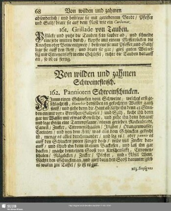 Von wilden und zahmen Schweinefleisch