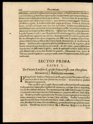 Sectio Prima.
