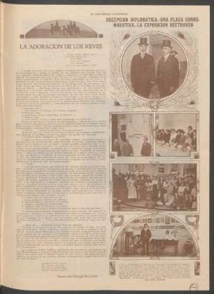 Recepción diplomática. - Una placa conmemorativa. - La exposición Beethoven - [Fotografías]
