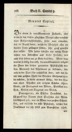Neuntes Capitel. [Sophisten und Atheisten]