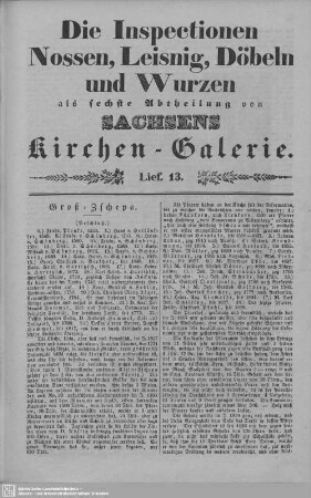 Groß-Zschepa, Altenhof : 13. Lieferung