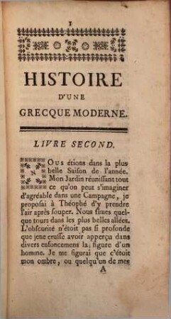 Histoire D'Une Grecque Moderne, 2