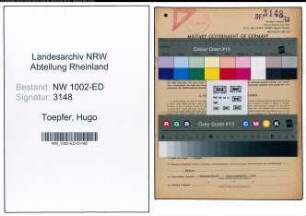 Entnazifizierung Hugo Toepfer, geb. 08.01.1900 (Lehrer)