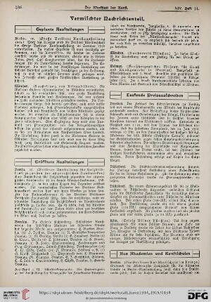 Vermischter Nachrichtenteil