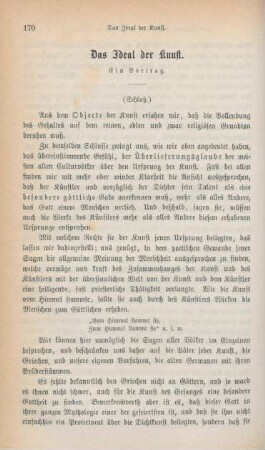 170-184 Das Ideal der Kunst : ein Vortrag (Schluß)