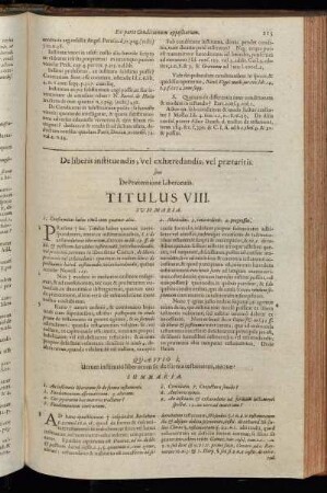 Titulus VIII. De liberis instituendis, vel exhæredandis, vel præteritis.