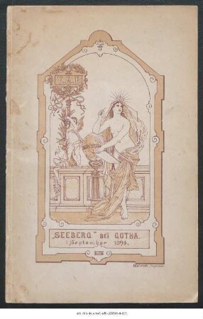 Seeberg bei Gotha : 1. September 1894 ; [Festlieder auf den Seeberg und die Sternwarte]