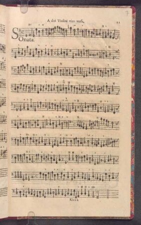 Sonata à doi Violini vice versa.