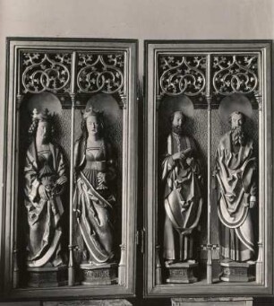 Meißen. Schlosskapelle. Flügel des Altars mit moderner Bemalung