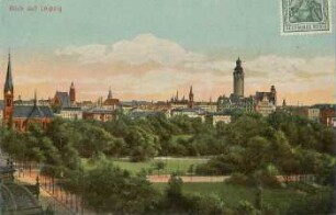 Blick auf Leipzig