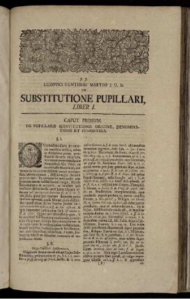 Substitione Pupillari.