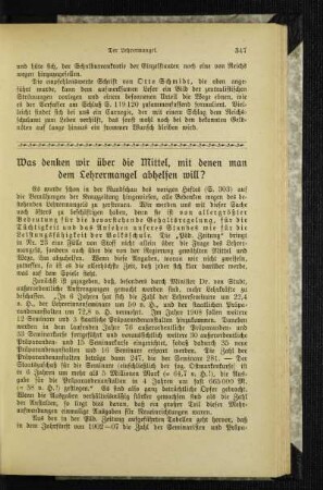 Was denken wir über die Mittel, mit denen man dem Lehrermangel abhelfen will?