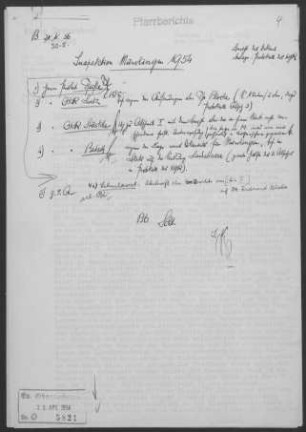 Münchingen: Inspektionsbericht 1954