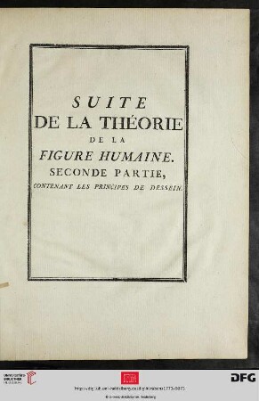 Suite des Théorie De La Figure Humaine, seconde partie