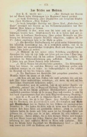 Aus Briefen von Wollenen.